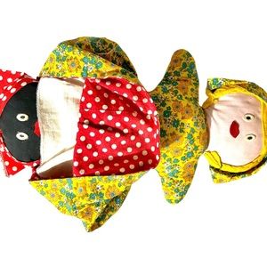 Vintage Topsy Turvy Doll Black Americana Folk Art Handcrafted Toy Early …